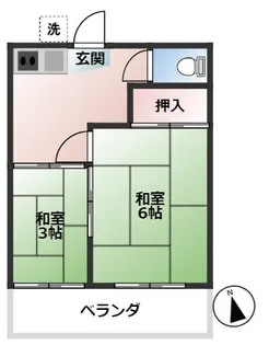 九重荘【1階】の間取り