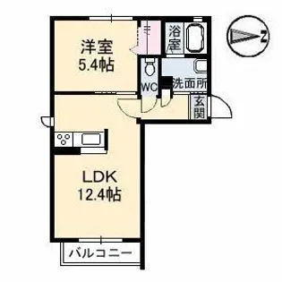 プリマ・クラッセ A棟【1階】の間取り