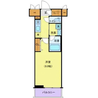 TATSUMIスカイガーデンテラス【6階】の間取り