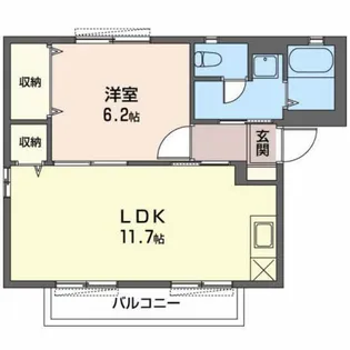 ディアス雅【1階】の間取り