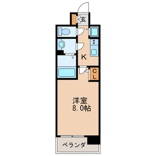 エスリード栄イーストスクエア【4階】の間取り