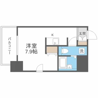 アストリア北大前【8階】の間取り