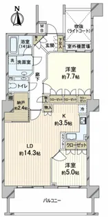 クレアトール代々木大山町【3階】の間取り