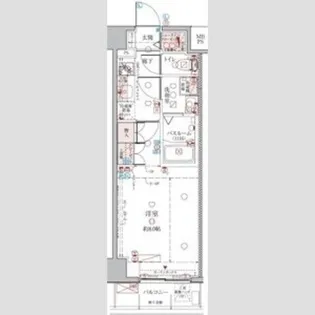 クレヴィスタ綾瀬II【5階】の間取り