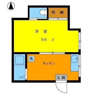 ハイツつきみの 101【1階】の間取り