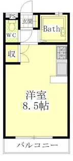 メゾンオレンジ3A【3階】の間取り