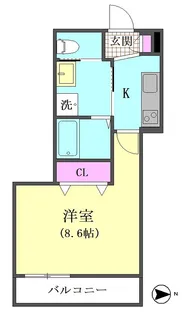 ジャルディーノ大森【1階】の間取り