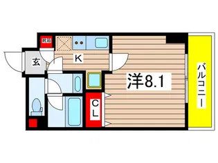 アーバネックス清澄白河II【5階】の間取り