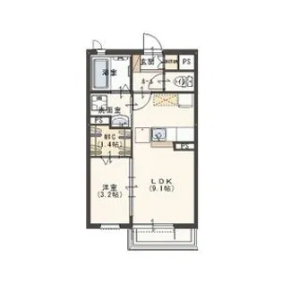 グレイスコート【1階】の間取り