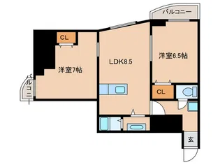 第2大都マンション【1階】の間取り