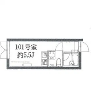 ゴールドシティ小山【1階】の間取り