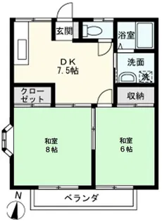 グリーンパーク1号館【2階】の間取り
