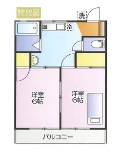 ミナミクリーンハイツ【1階】の間取り