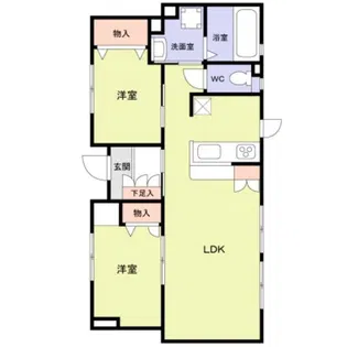 E carina Lake Town【1階】の間取り