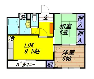 サウスガーデン【3階】の間取り