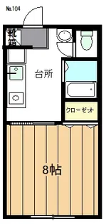 三重県津市栗真町屋町【アパート】の間取り