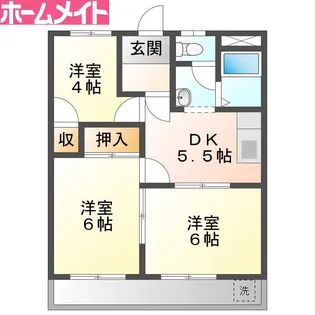 メゾン・フルーレ【3階】の間取り