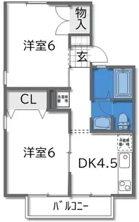 パノラマハイツ【2階】の間取り