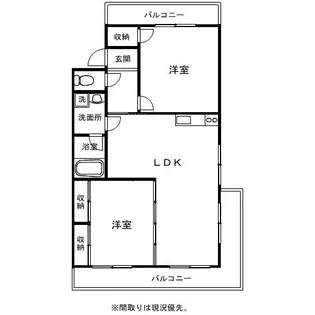 オークヒルズ707【2階】の間取り