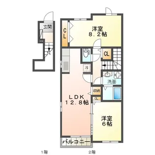 ピース・エテルナ A【2階】の間取り