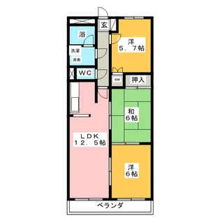 アネックス高田【4階】の間取り