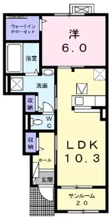 シティセブン ベレイ【1階】の間取り