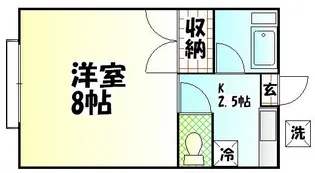 宮田ハイツ【2階】の間取り