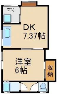 MAYUMIハイツ枚方11番館田口【1階】の間取り