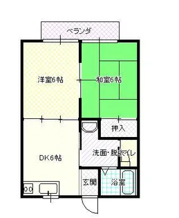 山形県山形市松波2【アパート】の間取り