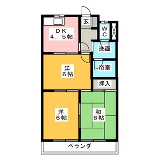 クオリティパレス【3階】の間取り