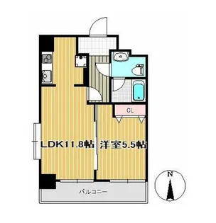 ヒューマンハイム平成【2階】の間取り