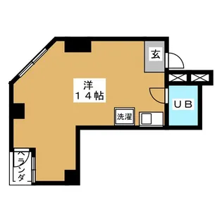 プチモンド上野【8階】の間取り