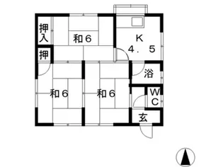 岡山県倉敷市玉島2【一戸建】の間取り
