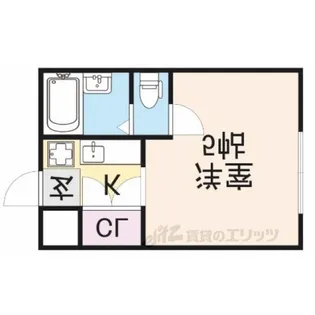 シャルム岡山手【1階】の間取り