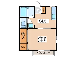 ア-バンハウス【2階】の間取り