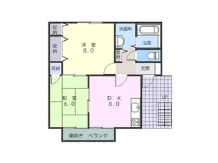 ガーデンハピネスII【2階】の間取り