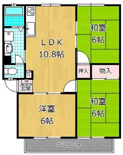 シャトルVI【2階】の間取り