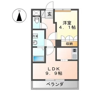 ヴァンベール【1階】の間取り
