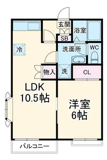 メゾンモデラート【2階】の間取り