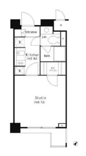 パークキューブ目黒タワー【2階】の間取り