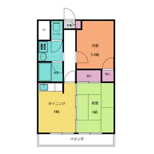 かね村ハイツ【1階】の間取り