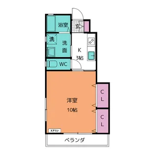 ウェルス浄水公園【1階】の間取り