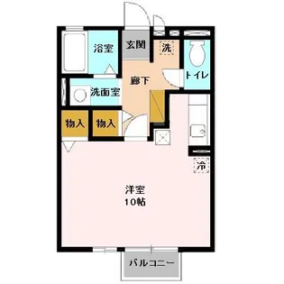 ダイクレール B【1階】の間取り