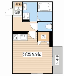 京町エンジェル【1階】の間取り