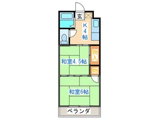 阿部コ-ポ【3階】の間取り