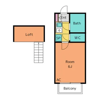1Kの間取り画像
