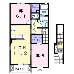 アルドーレIII【2階】の間取り