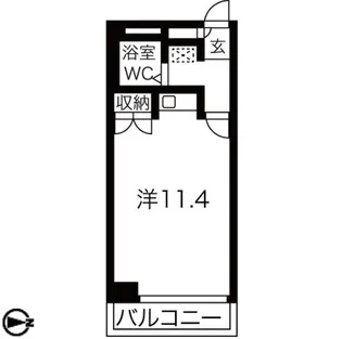 船原町コーポ【3階】の間取り
