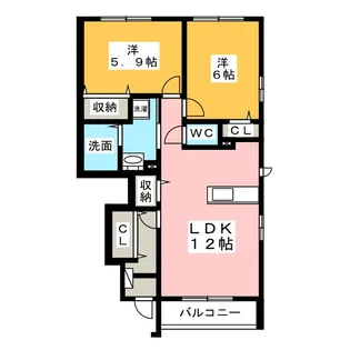 グランツ【1階】の間取り