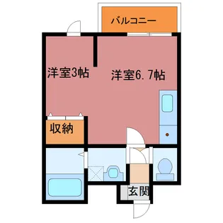 メリディアン岩沼弐番館【3階】の間取り